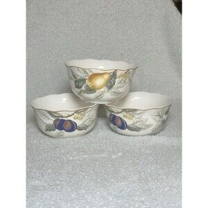 3 CHARTER CLUB Summer Grove Coupe Cereal Bowls 6" *READ*